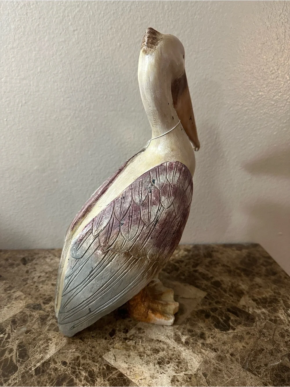 Hobby Lobby Wooden Carved Pelican Decor NEW